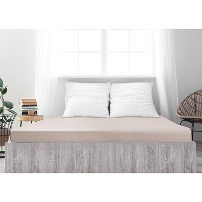 4Home jersey prostěradlo Ideál kávová, 100 x 200 cm