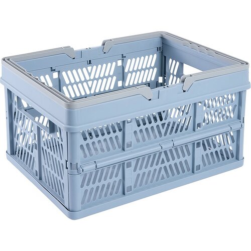 Keeeper Skladací košík Ella L Nordic Blue 23 l