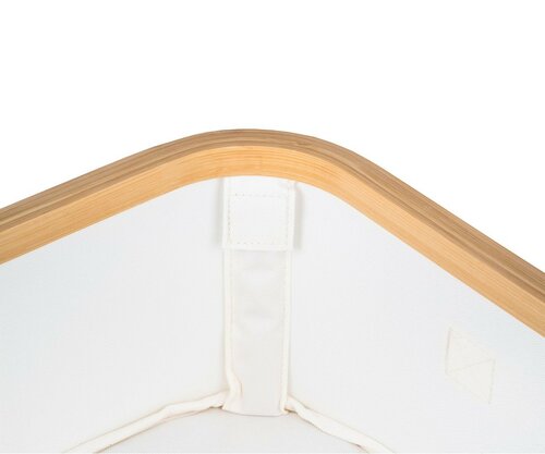 Cutie de depozitare G21 40 x 30 x 15 cm, dinbambus cu capac, bej