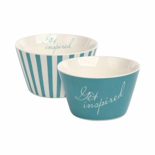 Altom Porcelánová miska Melania 12,5 cm, 2 ks, tyrkysová