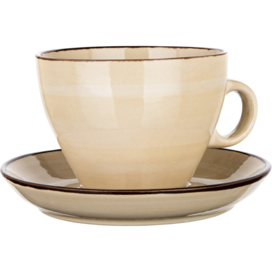 Banquet Tasse mit Untertasse PALAS, 290 ml, creme