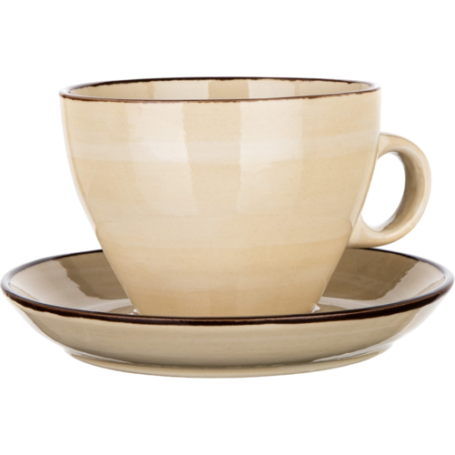 Banquet Tasse mit Untertasse PALAS, 290 ml, creme