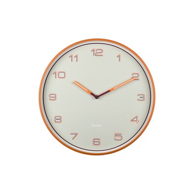 Karlsson 6013OR dizajnové nástenné hodinyoranžová, pr.  40 cm