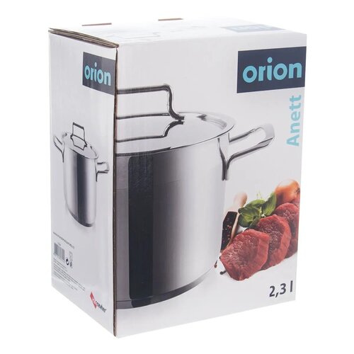 Orion Garnek ze stali nierdzewnej z pokrywką Anett 2,3 l