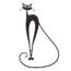 Wanddekoration aus Metall – Katze, 23 x 46,5 cm