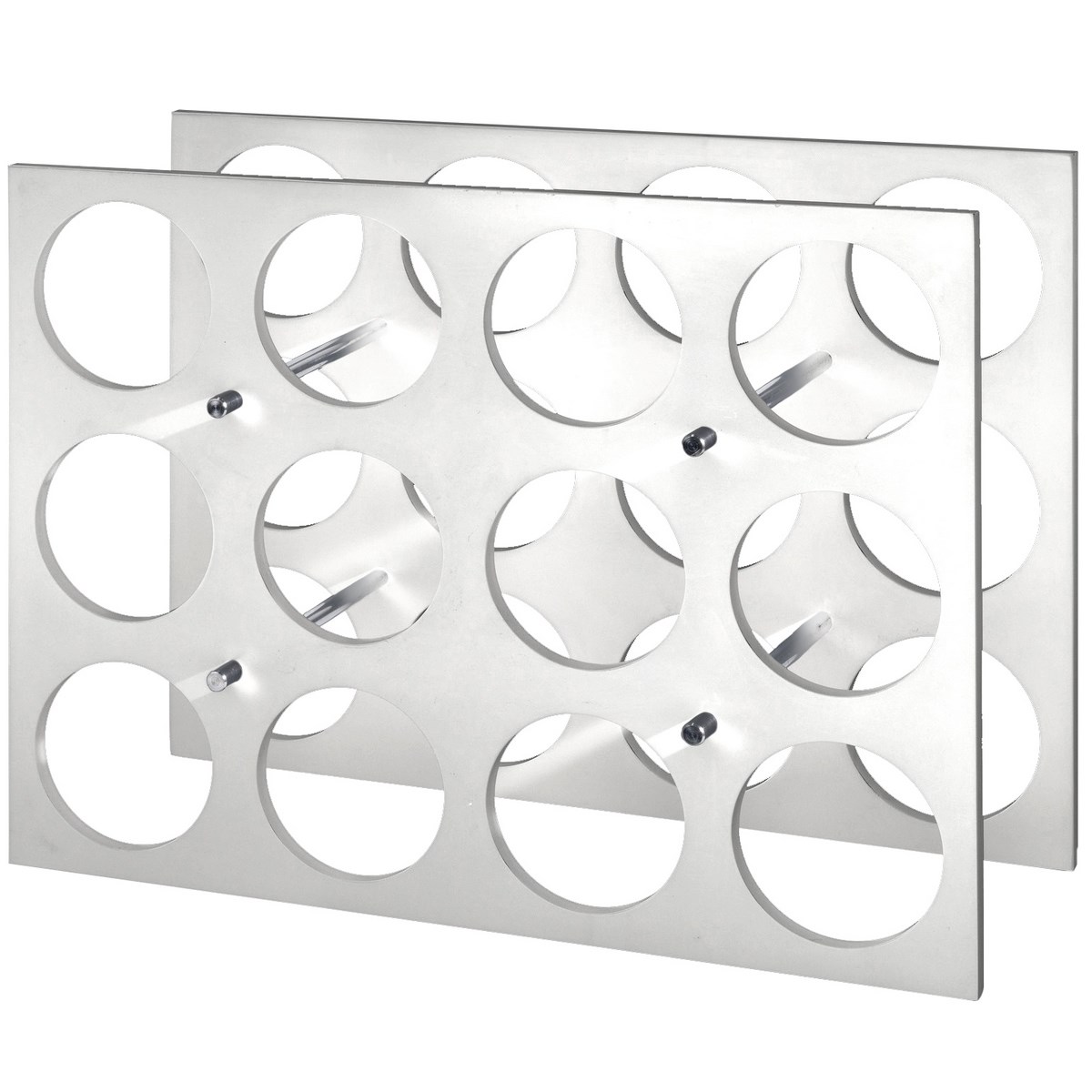 Stojan na fľaše Elegant 45 x 34 x 16 cm, MDF biela