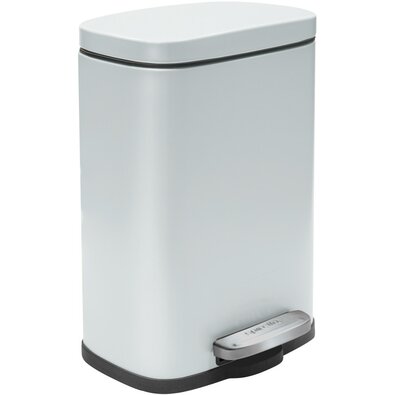 Coș de gunoi cu pedală soft-close Spirella Akira 12 l, alb mat