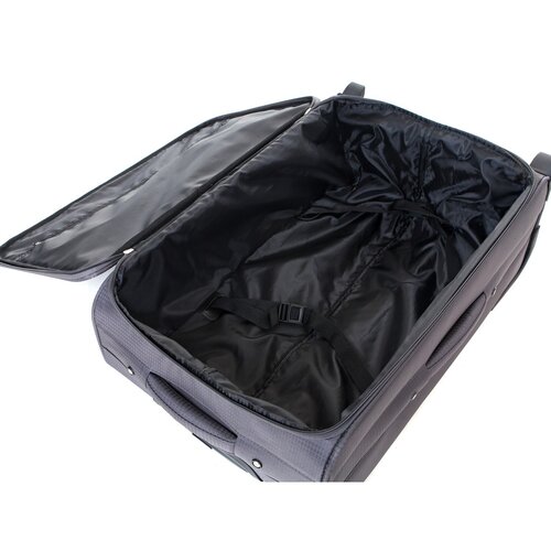 Pretty UP Cestovný textilný kufor TEX15 L, sivá