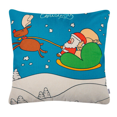 4Home Božična prevleka za blazino Rudolph, 45 x 45 cm