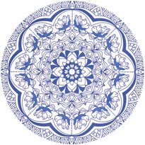 Серветка Iva Квітка синя, 38 см