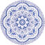 Podkładka Iva Kwiat niebieski, 38  cm