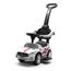 Mașinuță Baby Mix pentru copii cu sunet și barăde ghidare Racer, alb