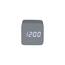 Karlsson 5982GY designerski zegar LED z alarmem szary, 7 cm