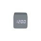 Karlsson 5982GY dizajnové LED hodiny s budíkom sivá, 7 cm