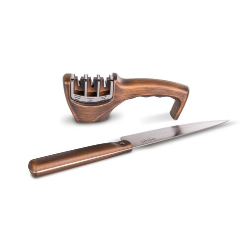 Lamart LT2156 Set aus Messer und Messerschärfer Retro