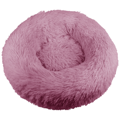 Pelíšek pro psy DOGGURU růžová, průměr 40 cm