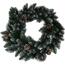 Coroniță decorativă de Crăciun Snowy verde,diametru 60 cm