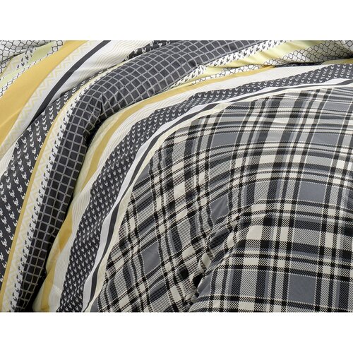 BedTex Bombažno posteljnino Artemis gorčična, 220x 200 cm, 2 kos 70 x 90 cm