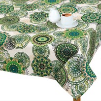 Față de masă Adéla Mandala verde, 70 x 70 cm