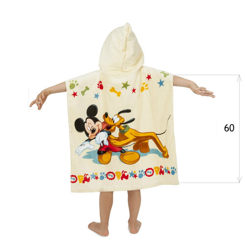Ponczo dziecięce Mickey, 60 x 120 cm
