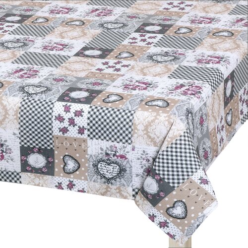 Față de masă Bellatex DITA Patchwork love, 100 x 100 cm