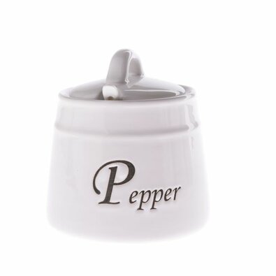 Keramična posoda za poper Pepper z žličko, 430 ml