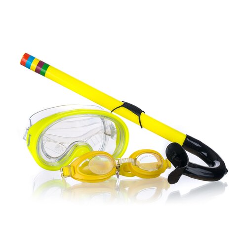 Set de scufundare junior Sportwell 3 piese, galben