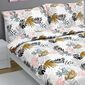 Bellatex Krepp-Bettwäsche Federn bunt , 200 x 220 cm, 2 Stück 70 x 90 cm