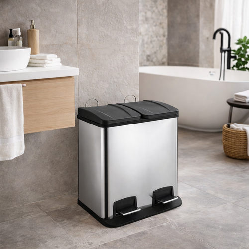 Orion Mülltrennsystem DUO, 2 x 20 lsilber,