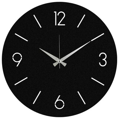 Ceas de perete Trevwela, Black , 48 x 48 cm