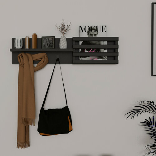 Cuier de perete Huso  Anthracite