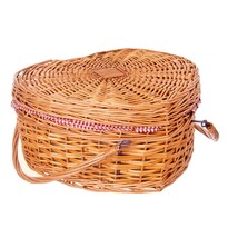 Плетений кошик для пікніка "Оріон" Серце, 45 х 42х 20 см