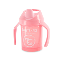 Twistshake Učící netekoucí hrnek 230 ml, růžová Twistshake Učící netekoucí hrnek 230 ml, růžová