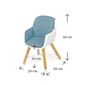 Milly Mally Jedálenská stolička 2v1 Espoo modrá, 83,5 x 52 x 52 cm