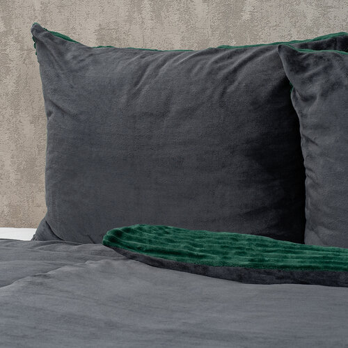 4Home Posteljnina iz mikroflanela Stripe zelena,140 x 200 cm, 70 x 90 cm