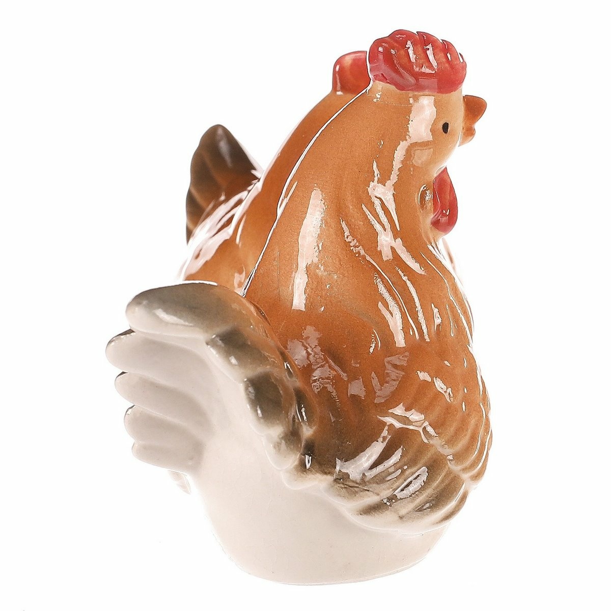Keramická dekorace Slepička a kohoutek, 8 x 8 x 6 cm, sada 2 ks - thumb (4)