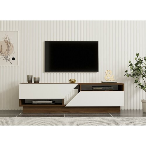 Koza Walnut and White TV-asztal