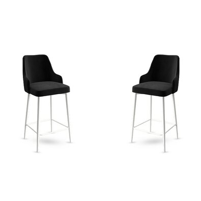 Set de scaune de bar Enox Black and White, 2 buc.