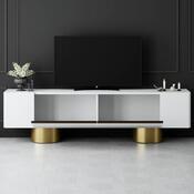 Televizní stolek Bohem White and Gold