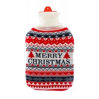 Thermophor mit gestrickter Hülle Merry Christman, 2 l