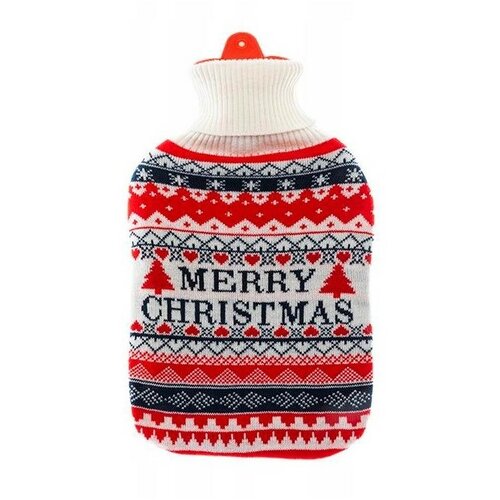 Thermophor mit gestrickter Hülle Merry Christman, 2 l