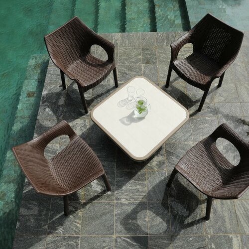 Kunstrattan-Sessel Cambridge Dark Brown  61 x 54 x 80 cm
