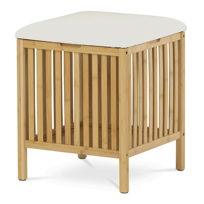 Taburet s úložným priestorom B066 NAT, bambus