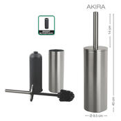 Spirella WC ščetka Nyo/Akira, brušena nerjavečajekla