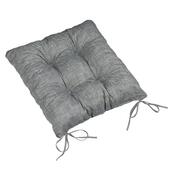 Pernă scaun Bellatex LADA matlasată Uni gri deschis, 40 x 40 cm