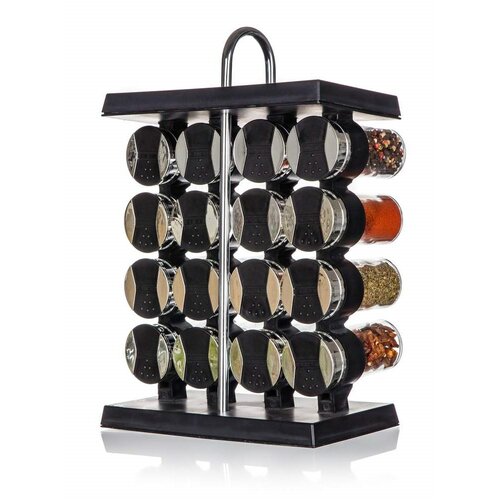 Banquet Komplet korenin v stojalu AKCENT Black, 17kosov