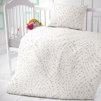 Бавовняна постільна білизна для ліжечка Astra  білий, 90 x 135 см, 45 x 60 см