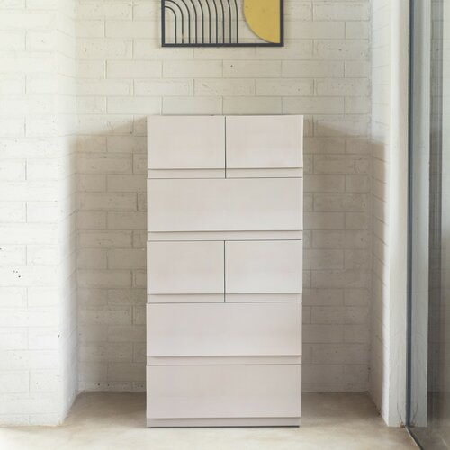 Modulare Aufbewahrungsbox Wave twin Wood mit Rollen, 54,6 x 43,4 x 22 cm
