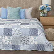 4Home Prekrivalo za posteljo Blue Patchwork, 220 x240 cm