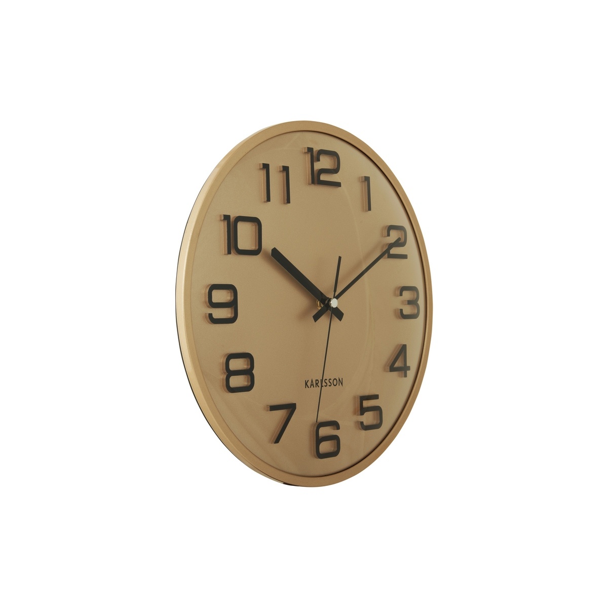 Karlsson 6022GD designové nástěnné hodiny zlatá, pr. 30 cm - thumb (1)